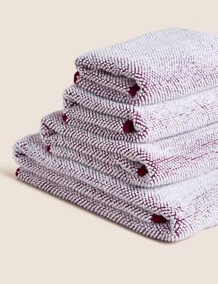 

M&S Collection Toalla cómoda con trenzado 100% algodón - Redcurrant, Redcurrant