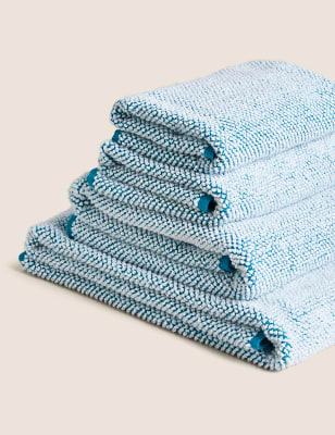 

M&S Collection Kuscheliges Handtuch aus reiner Baumwolle mit Webstruktur - Teal, Teal