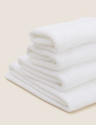 

M&S Collection Pure Cotton Cosy Weave Towel - White, White