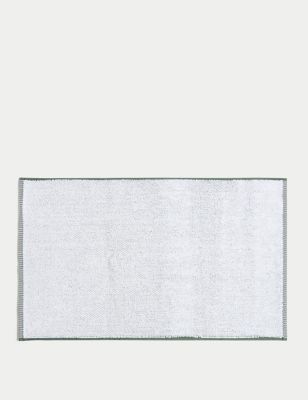 M&S Pure Cotton Cosy Weave Towelling Mat - Sage Green, Sage Green,Powder Blue,Clay,Grey Mix