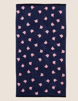 

Percy Pig™ Pure Cotton Velour Percy Pig™ Towel - Navy Mix, Navy Mix