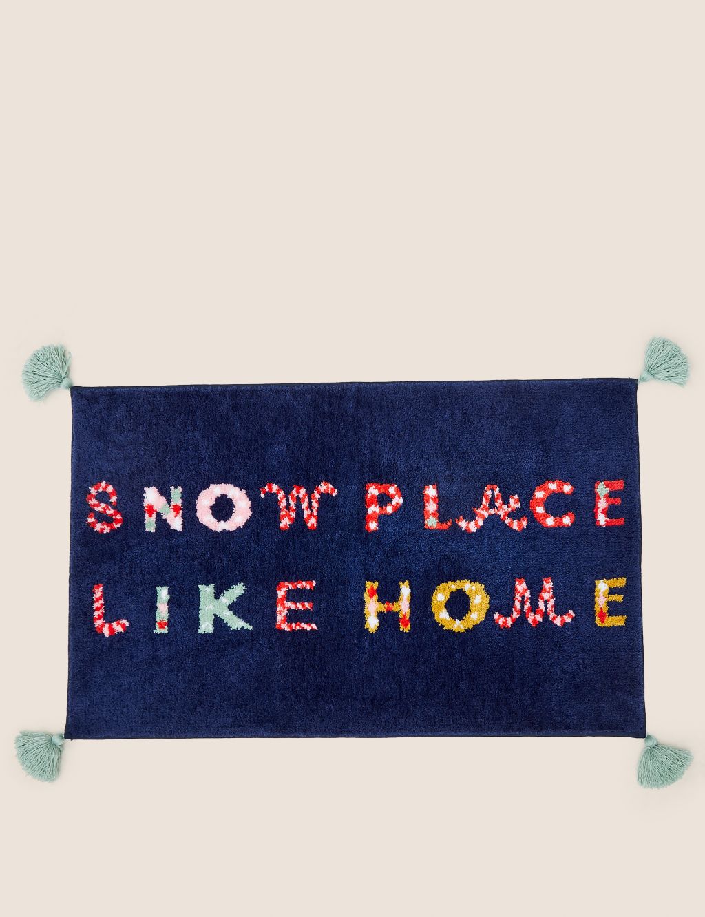 Snow Place Like Home Slogan Bath Mat image 1