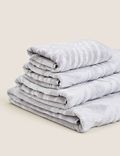 Cotton Rich Palm Shimmer Towel