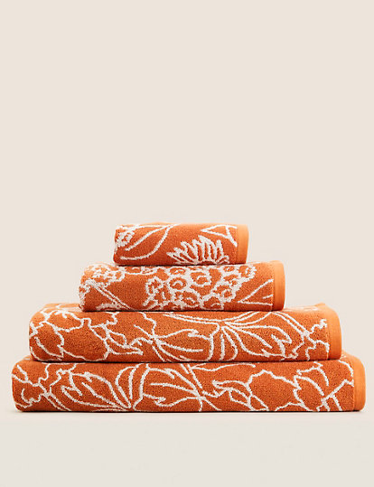 Pure Cotton Floral Towel