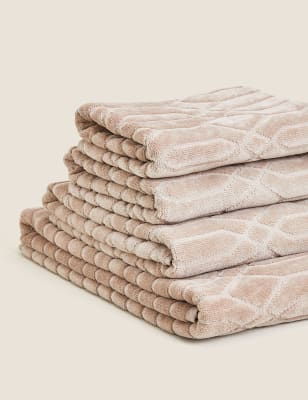 

Pure Cotton Diamond Towel - Neutral, Neutral