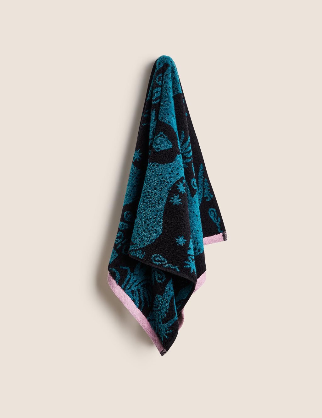 Pure Cotton Leopard Jacquard Towel image 5