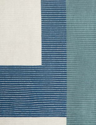 Pure Cotton Ribbed Geometric Towel
