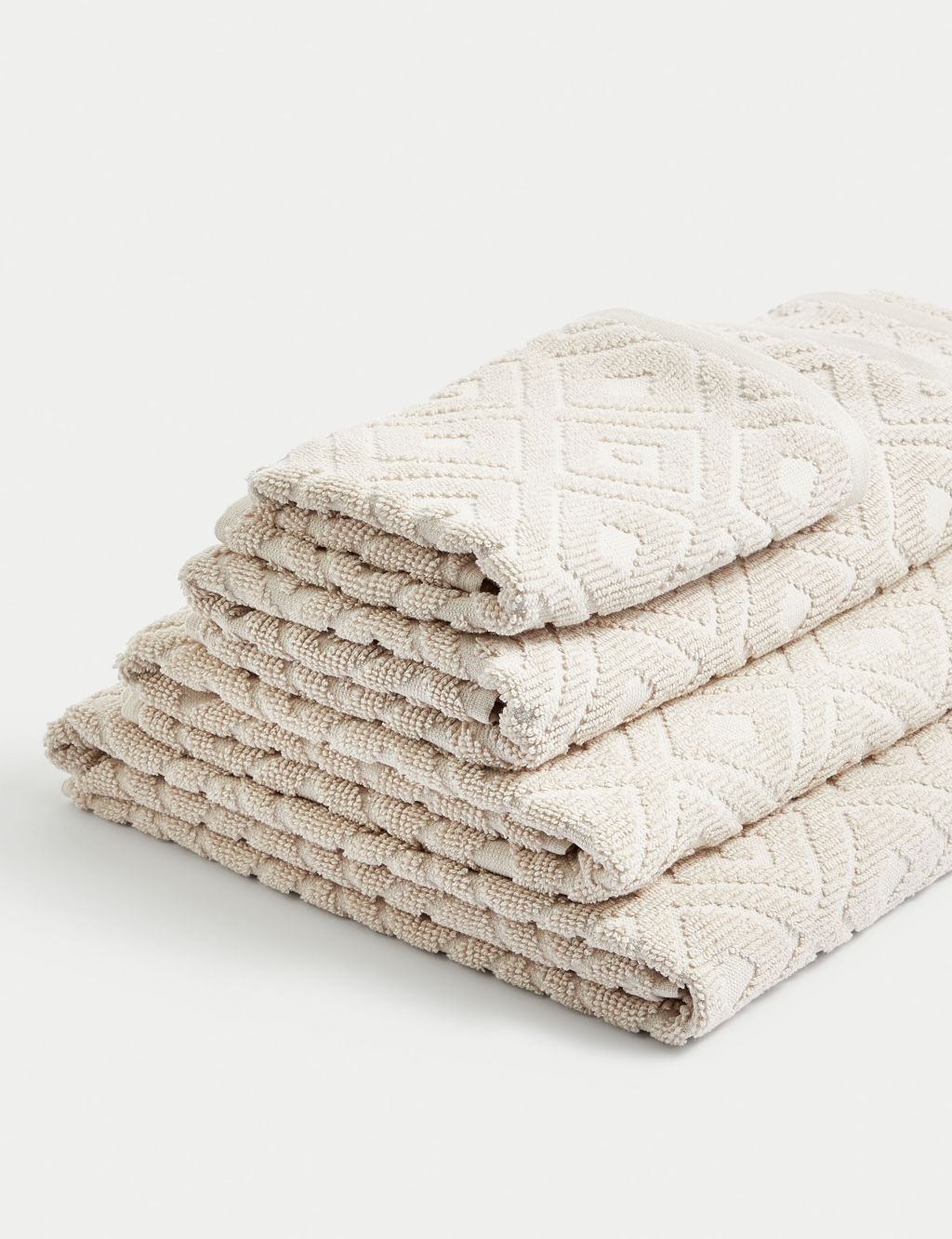 Pure Cotton Geometric Towel