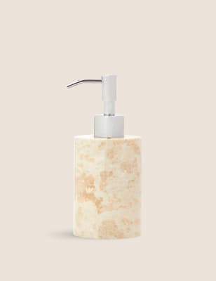 

M&S Collection Marble Slim Soap Dispenser - Cream, Cream