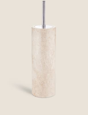 M&S Marble Toilet Brush - Cream, Cream