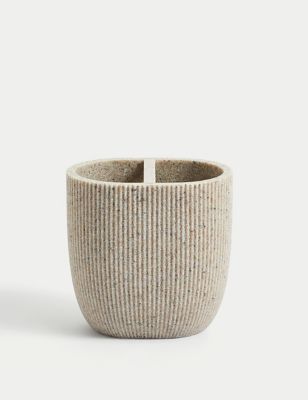 

M&S Collection Natural Stone Effect Toothbrush Holder, Natural