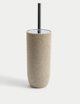 

M&S Collection Natural Stone Effect Toilet Brush Holder, Natural