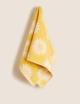 Pure Cotton Daisy Towel