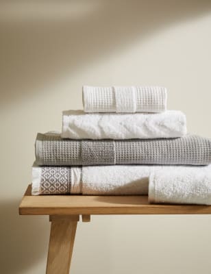 Pure Cotton Waffle Towel