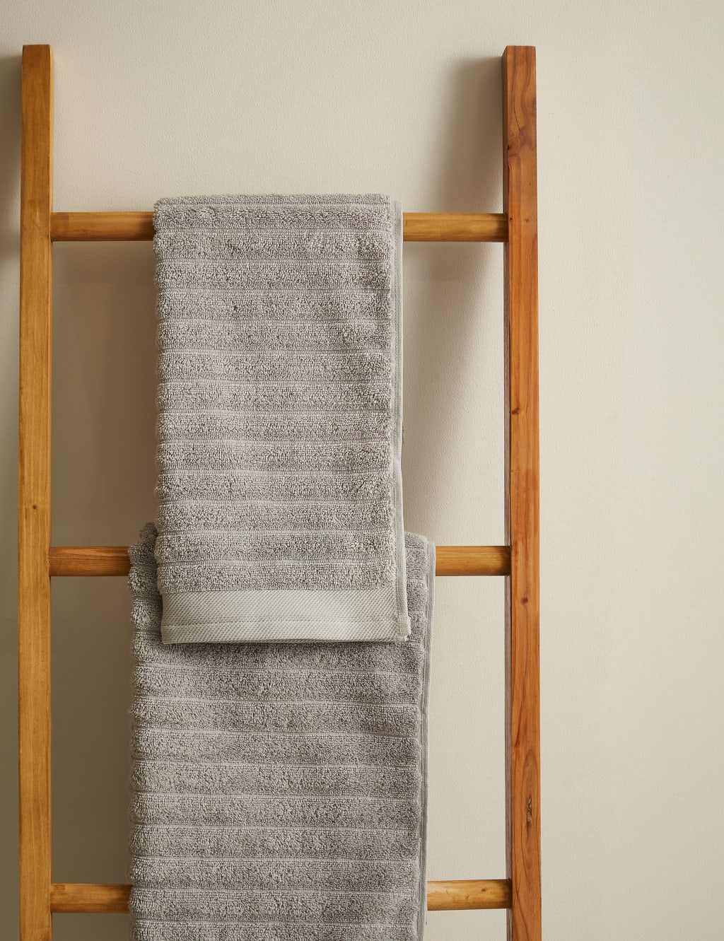 Pure Cotton Ribbed Textured Towel image 3