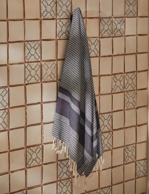 

M&S X Fired Earth Paris Collection Hammam Towel - Charcoal, Charcoal