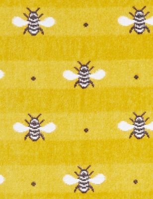 M&S Pure Cotton Repeat Bee Towel