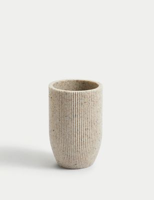 

M&S Collection Natural Stone Effect Tumbler, Natural