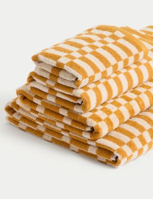 Pure Cotton Geometric Towel - GR