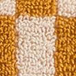 Pure Cotton Geometric Towel - darkochre