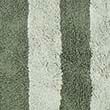Pure Cotton Striped Bath Mat - forestgreen