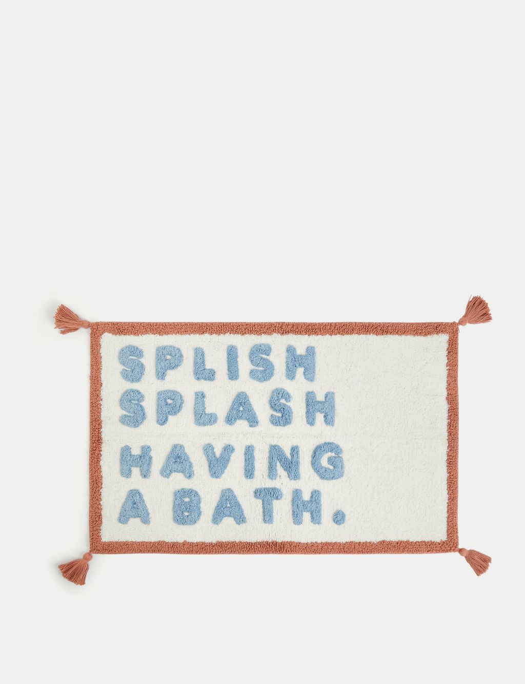Pure Cotton Splish Splash Tassel Bath Mat