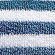 Pure Cotton Striped Towel - blue