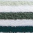 Pure Cotton Striped Towel - green