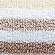 Pure Cotton Striped Towel - natural