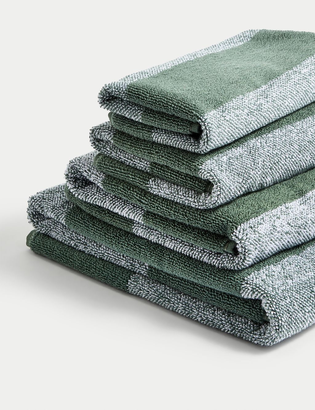 Pure Cotton Striped Towel image 1