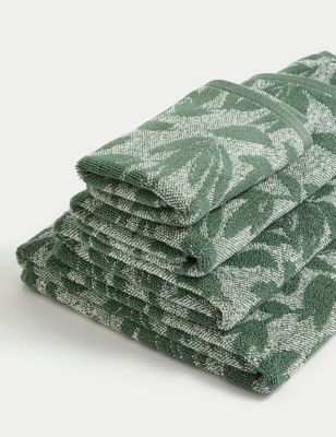 Pure Cotton Leaves Towel