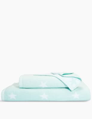 Serviette en coton &agrave; motif &eacute;toiles