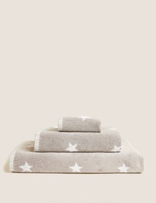 

Pure Cotton Stars Towel - Grey Mix, Grey Mix