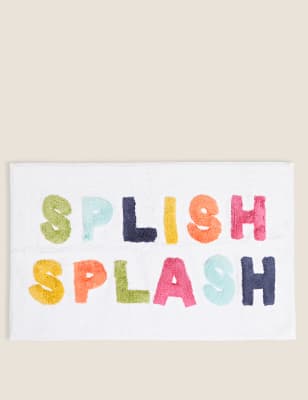 

M&S Collection Pure Cotton Splish Splash Bath Mat - Multi, Multi