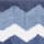 Tapis de bain en coton &agrave; motif zigzag, BLEU ASSORTI, swatch