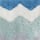 Tapis de bain en coton &agrave; motif zigzag, BLEU CANARD ASSORTI, swatch