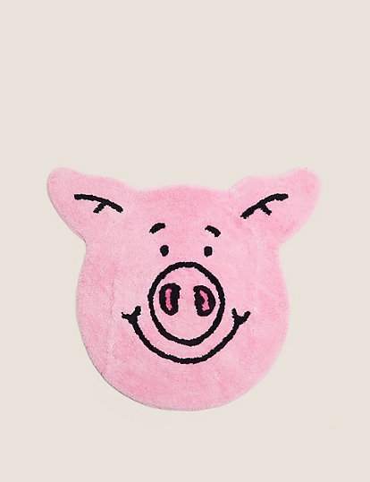 Pure Cotton Percy Pig™ Bath Mat