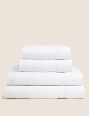 

M&S Collection Irresistibly Soft Towel Bundle with Lyocell - White, White