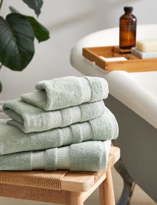 Pure Cotton Quick Dry Towel, M&S Collection