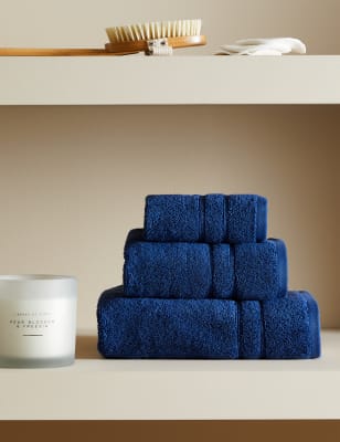 

M&S Collection Luxuriöses Handtuch aus reiner Baumwolle - Midnight, Midnight