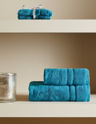 

M&S Collection Luxury Pure Cotton Towel - Teal, Teal