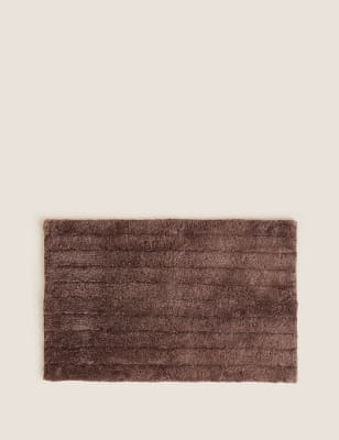 

Autograph Luxury Striped Bath Mat - Walnut, Walnut