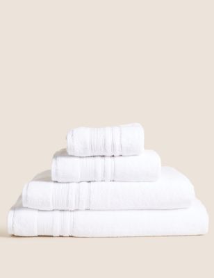 M&S Super Plush Pure Cotton Towel - FACE - White, White,Mauve,Walnut,Duck Egg,Petrol,Charcoal,Forest