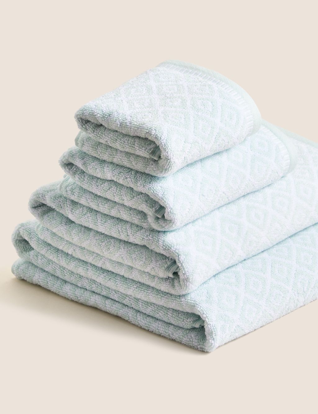 Super Soft Pure Cotton Geometric Towel image 1