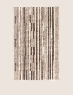 

Alfombrilla para baño 100% algodón de rayas - Mezcla De Tonos Naturales, Mezcla De Tonos Naturales