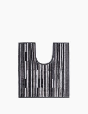 Pure Cotton Striped Pedestal Mat M&S AU