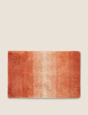 Ombre Luxury Quick Dry Bath Mat - Terracotta, Terracotta