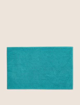 

M&S Collection Schnelltrocknender Badvorleger mit Bommel - Blaugrün, Blaugrün