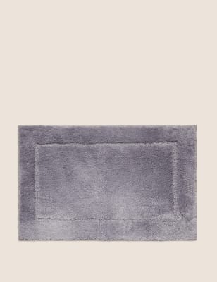 M&S Super Soft Quick Dry Bath Mat - Silver Grey, Silver Grey,Soft Pink,Raspberry,White,Teal,Mocha,Te