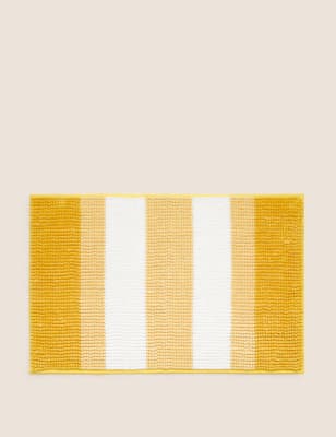 

M&S Collection Gestreifter Badvorleger mit Noppen - Ocker, Ocker